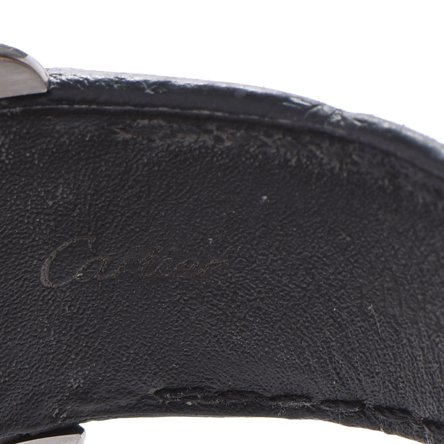 Cartier Stainless Steel Alligator 41mm Santos 100 Automatic Watch 9 of 10
