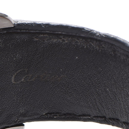 Cartier Stainless Steel Alligator 41mm Santos 100 Automatic Watch 9 of 10