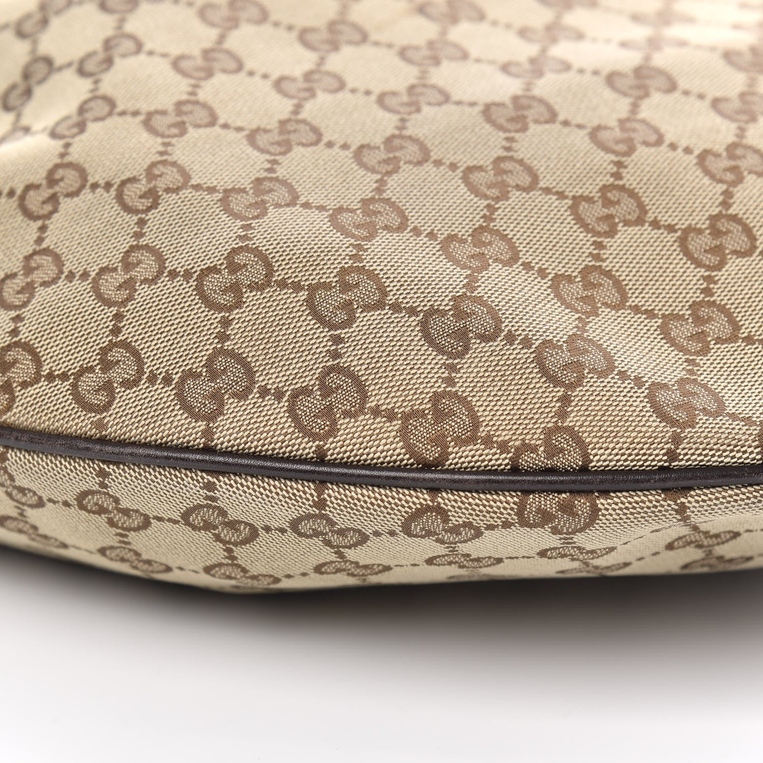 Gucci Monogram Large Wave Hobo Dark Brown 8 of 10