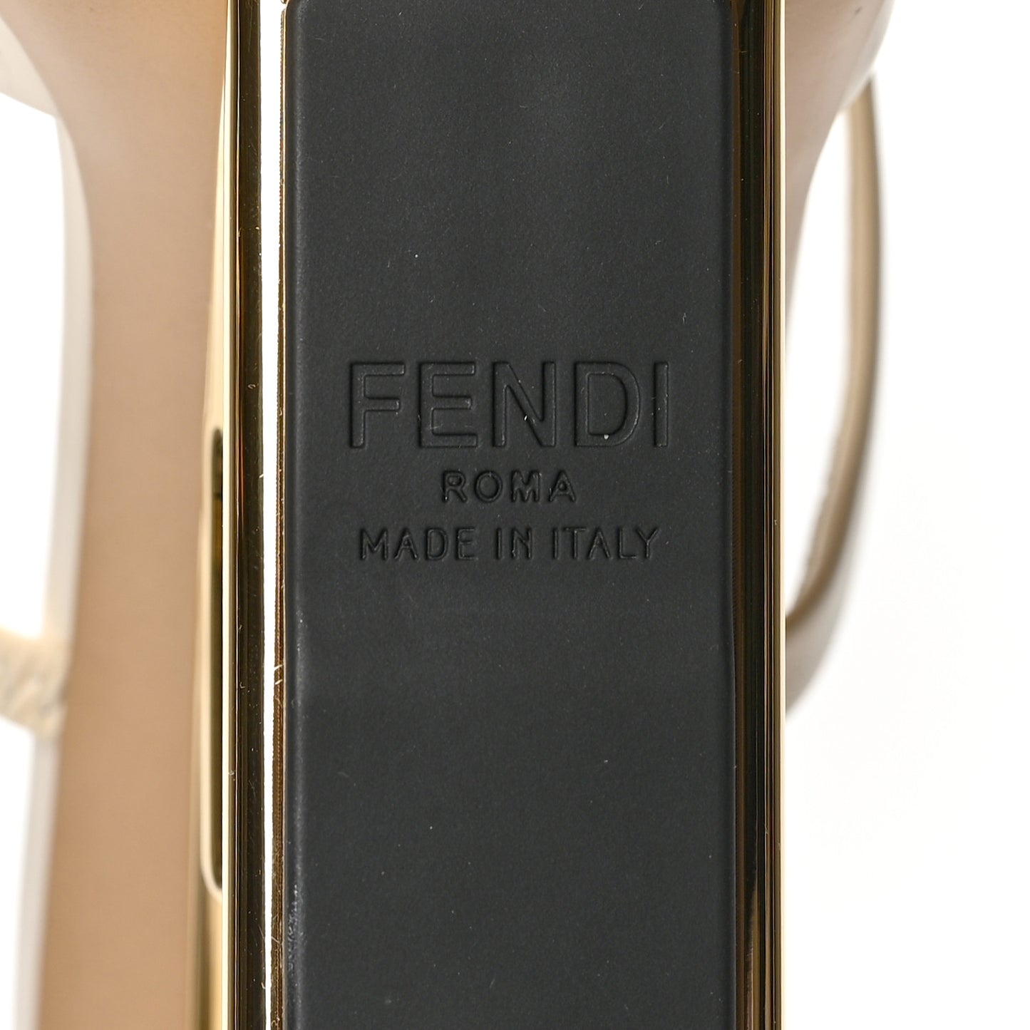 Vitello Fendi First 95mm Slide Sandals 40 Connecticut
