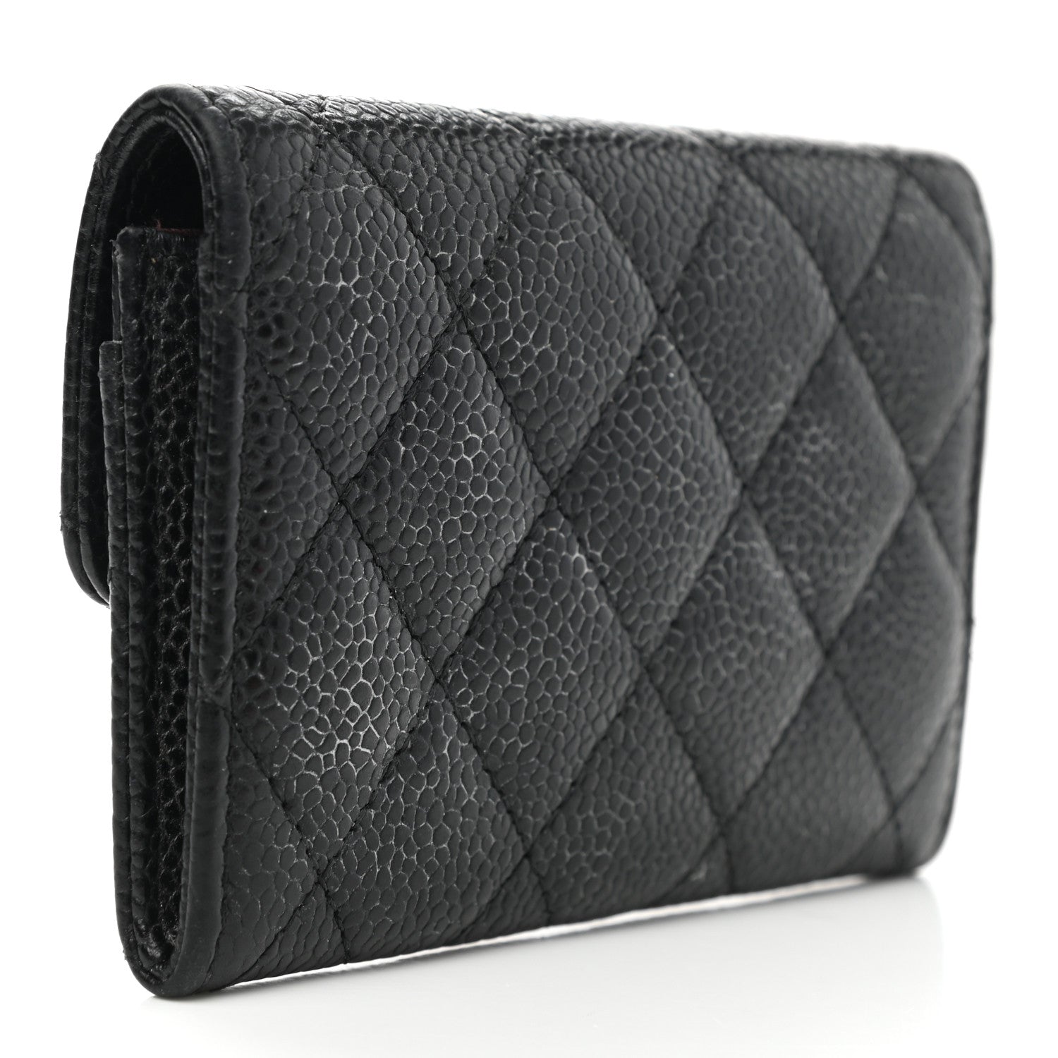 Chanel Caviar Quilted Flap Card Holder Black 3 of 7