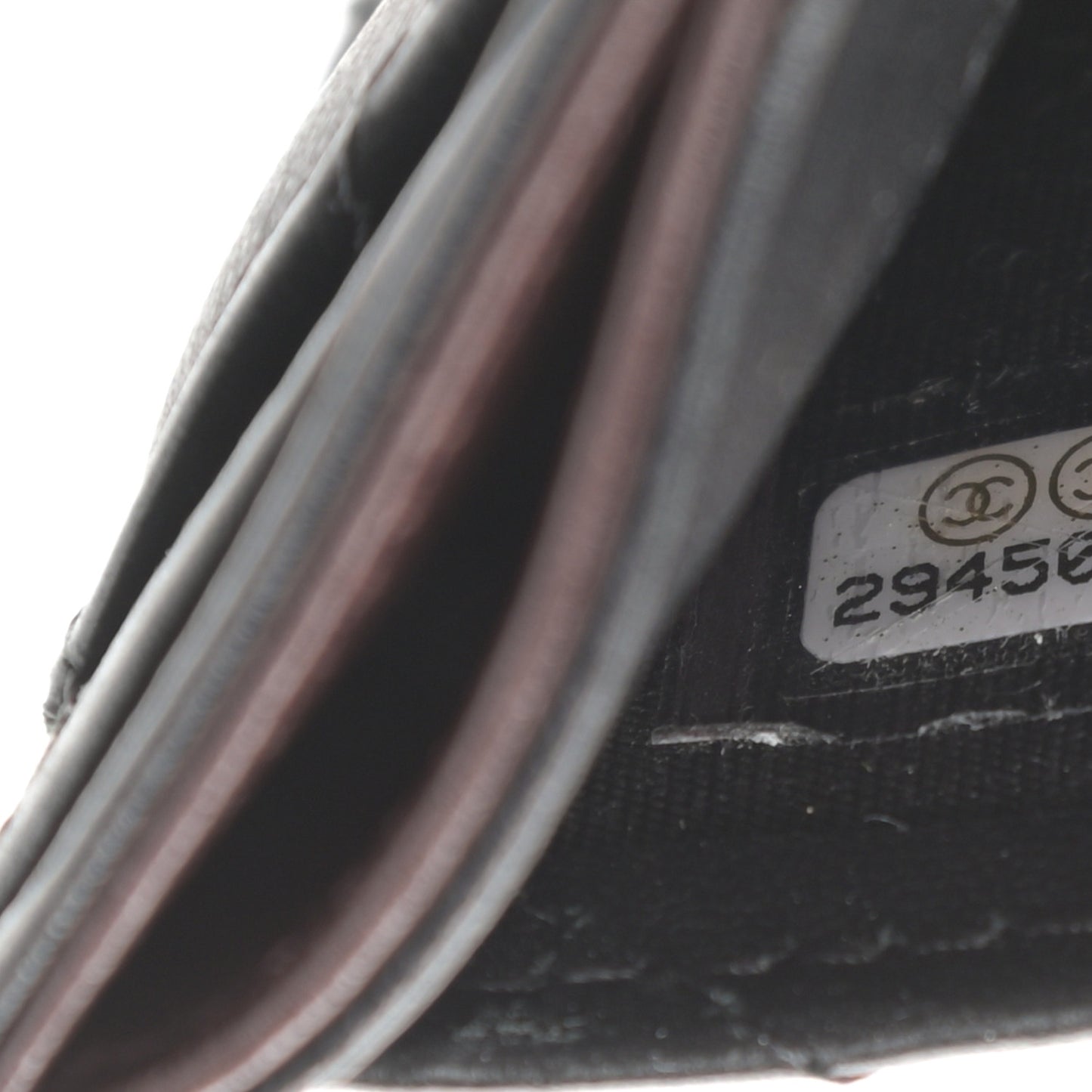 Lambskin Quilted Card Holder Black