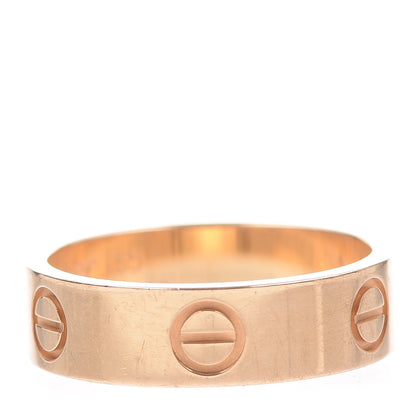 Cartier 18K Yellow Gold 5.5mm LOVE Ring 55 7.25 1 of 4