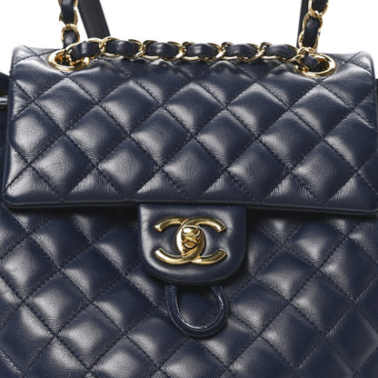 Chanel Calfskin Quilted Small Urban Spirit Backpack Navy 8 of 10