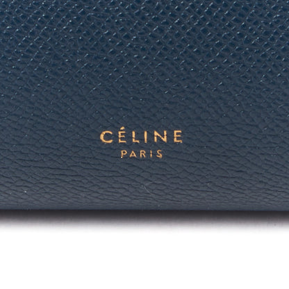 Celine Grained Calfskin Mini Belt Bag Steel Blue 8 of 9