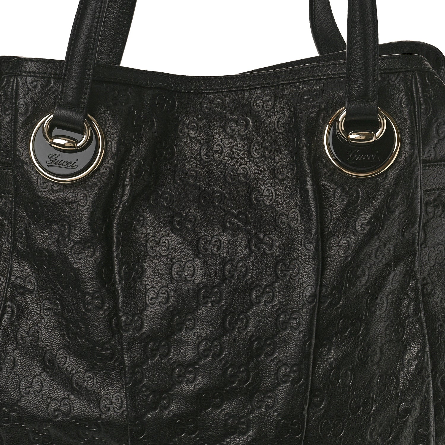 Gucci Guccissima Large Full Moon Tote Black 8 of 11