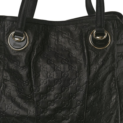 Gucci Guccissima Large Full Moon Tote Black 8 of 11
