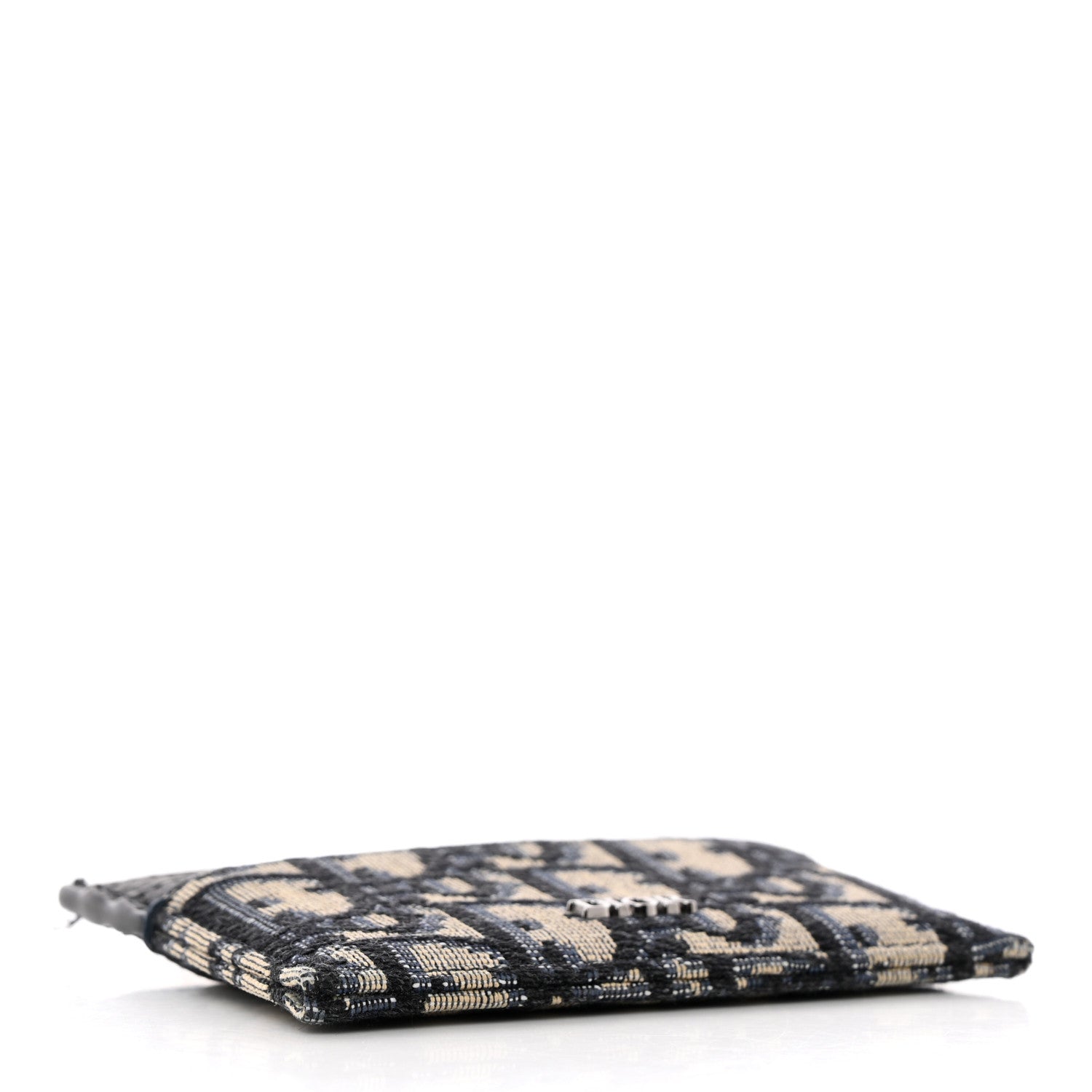 Christian Dior Grained Calfskin Oblique Card Holder Black 4 of 9
