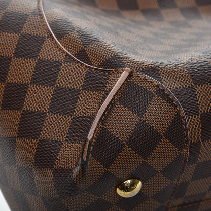 Louis Vuitton Damier Ebene Caissa Hobo Rose Ballerine 11 of 17