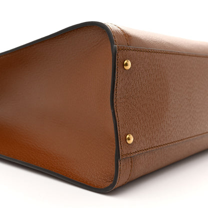 Gucci Wonka Grain Calfskin Large Diana Tote Bag Cuir Black 9 of 12