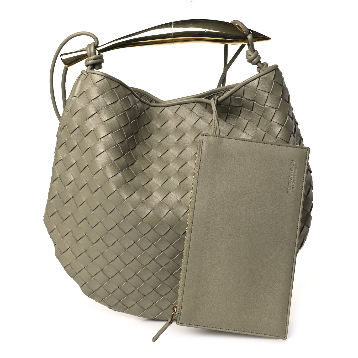Bottega Veneta Nappa Intrecciato Medium Sardine Bag Travertine 1 of 11