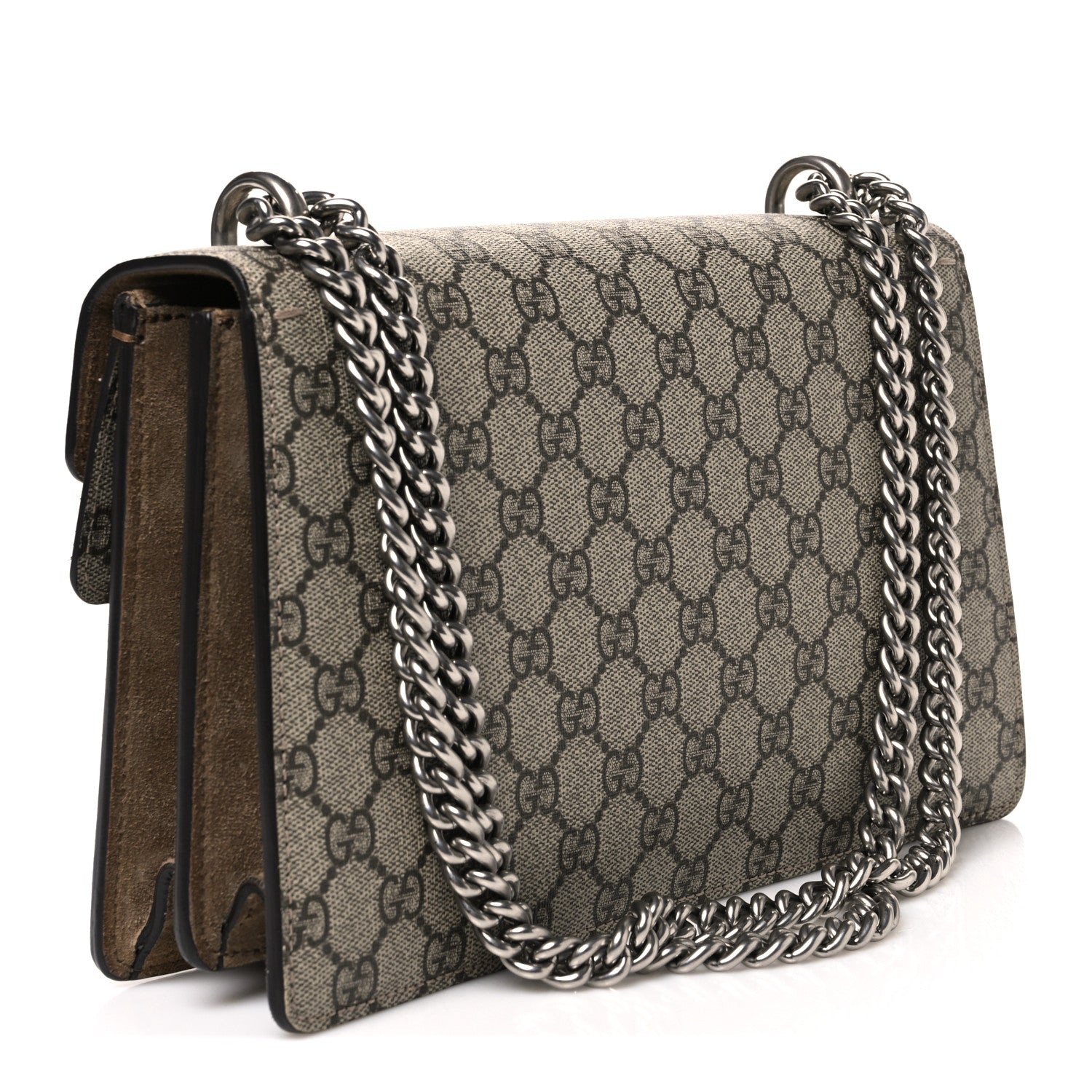 Gucci GG Supreme Monogram Small Dionysus Shoulder Bag Taupe 2 of 10