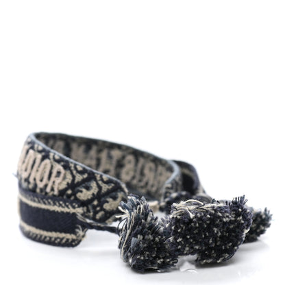 Christian Dior Woven Cotton J'Adior Friendship Bracelet Set Navy 3 of 5