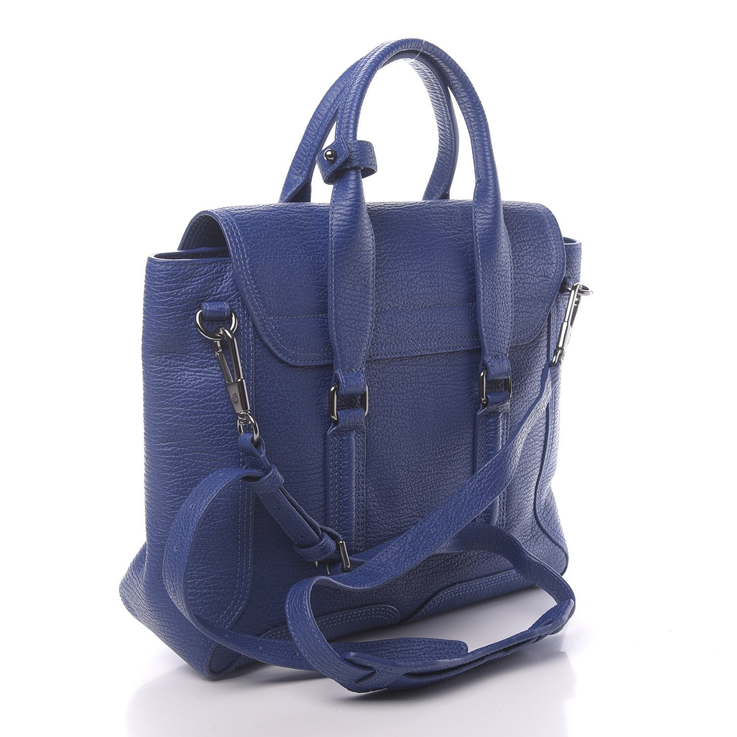 3.1 Phillip Lim 3.1 Medium Pashli Satchel Cobalt Blue 3 of 10