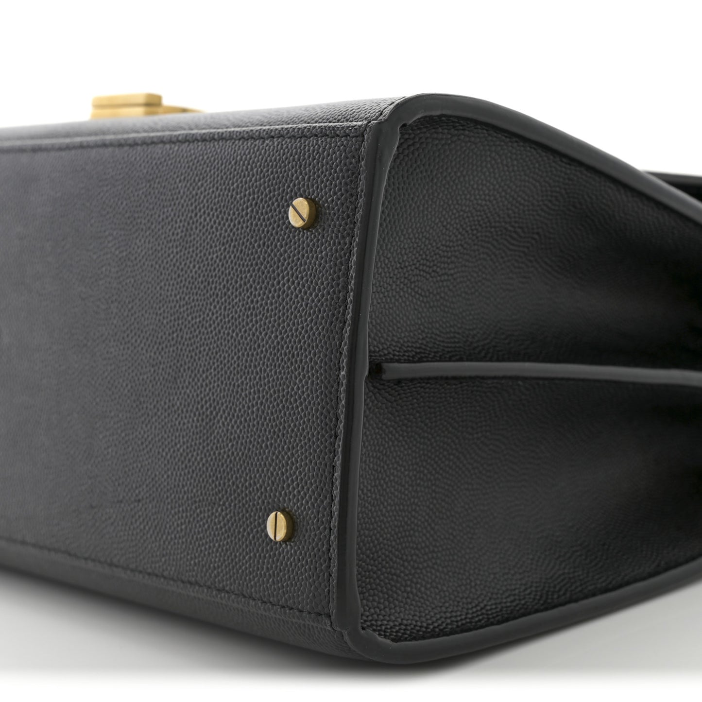 Grain de Poudre Medium Classic Monogram Cassandra Top Handle Black Rouge Legion