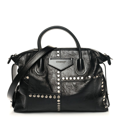 Givenchy Smooth Calfskin Medium Studded Soft Antigona Black 1 of 10