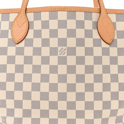 Louis Vuitton Damier Azur Neo Neverfull MM Rose Ballerine 13 of 15