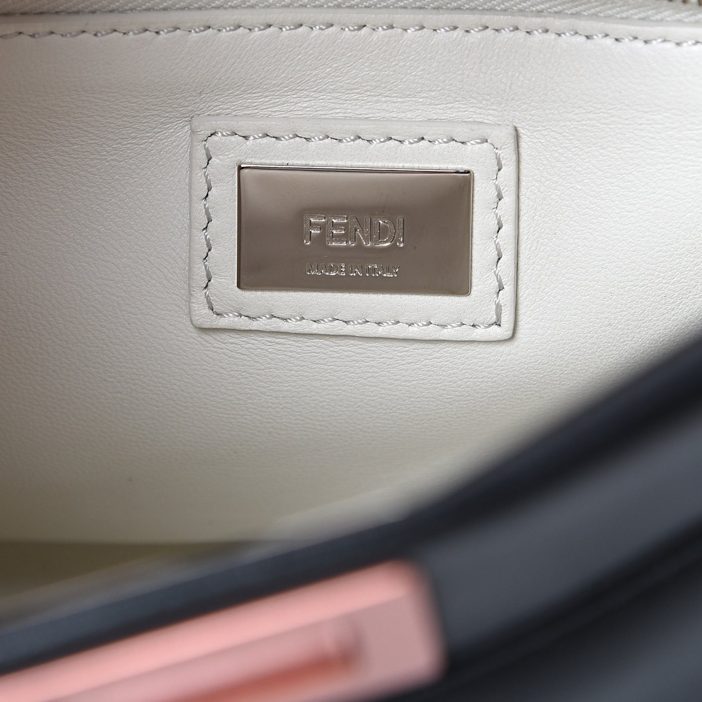 Nappa Colorblock Mini Peekaboo Iconic Satchel Black White Ecstasy