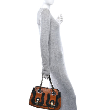 Fendi Nappa Patent B Bag Osso Black 2 of 12