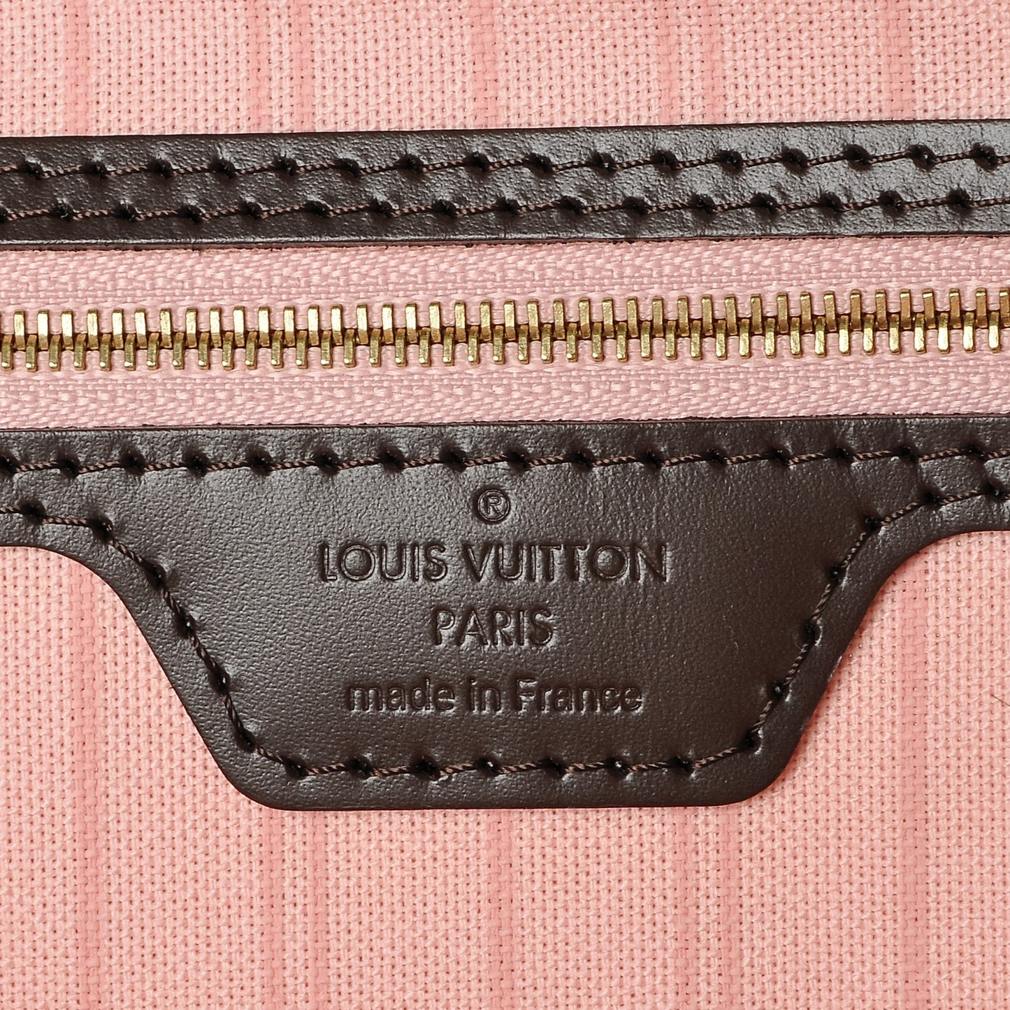 Damier Ebene Neo Neverfull MM Rose Ballerine