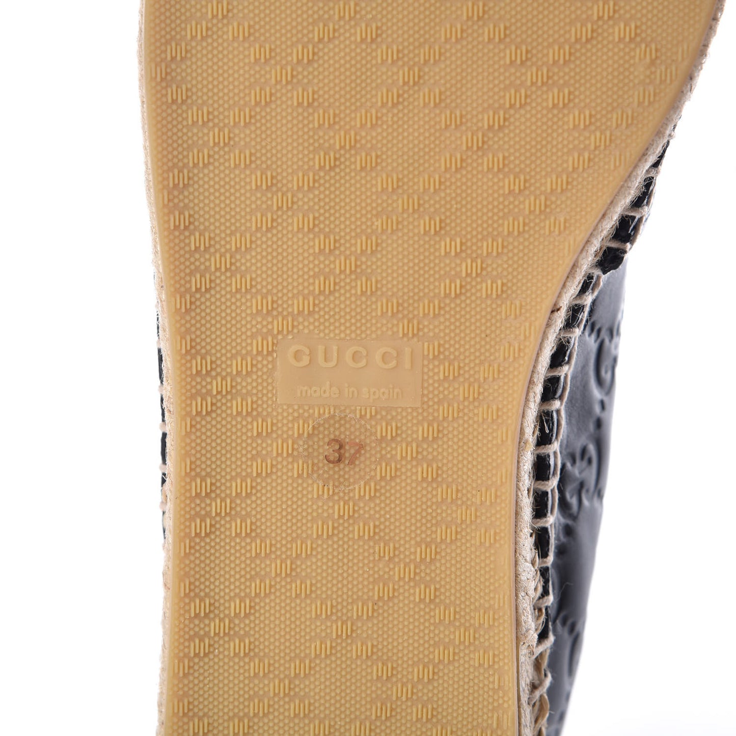 Guccissima Signature Espadrilles 37 Black