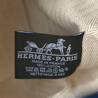 Hermes Canvas Large Bride-A-Brac Pouch Marine 8 of 9