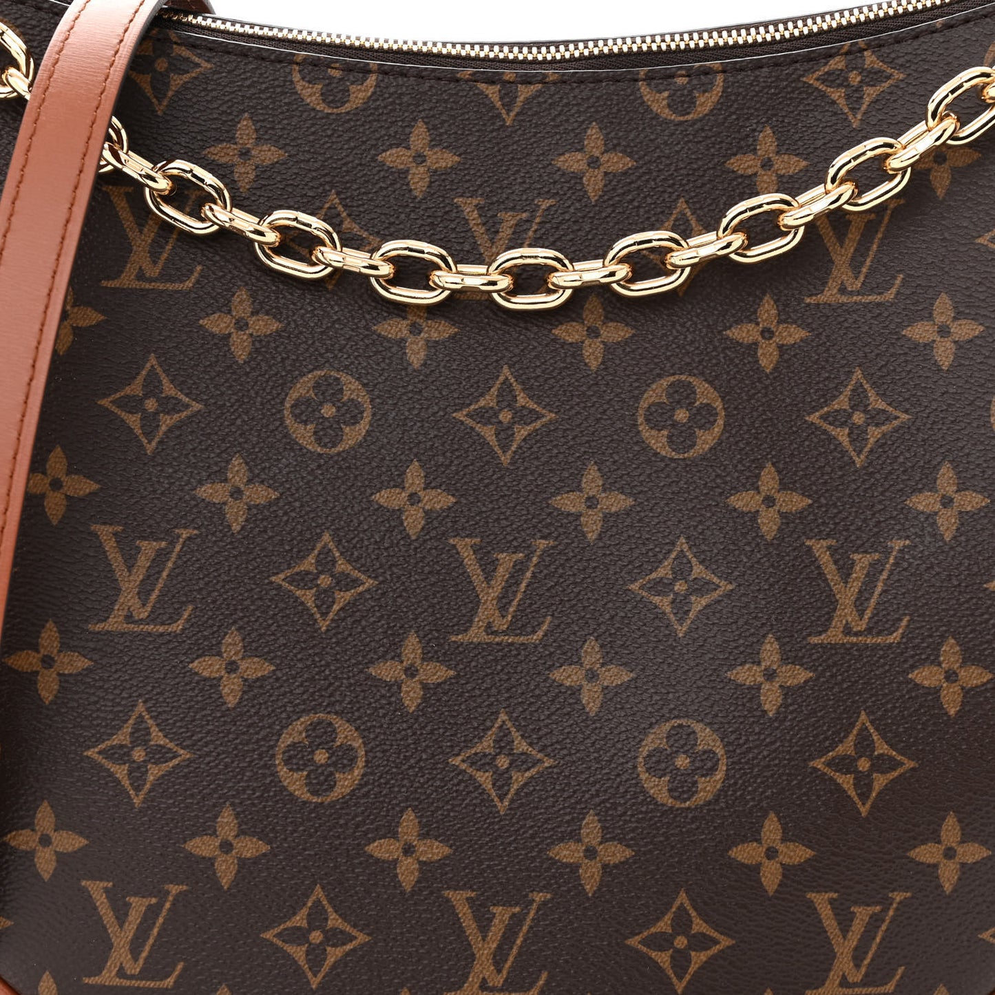 Reverse Monogram Loop Hobo