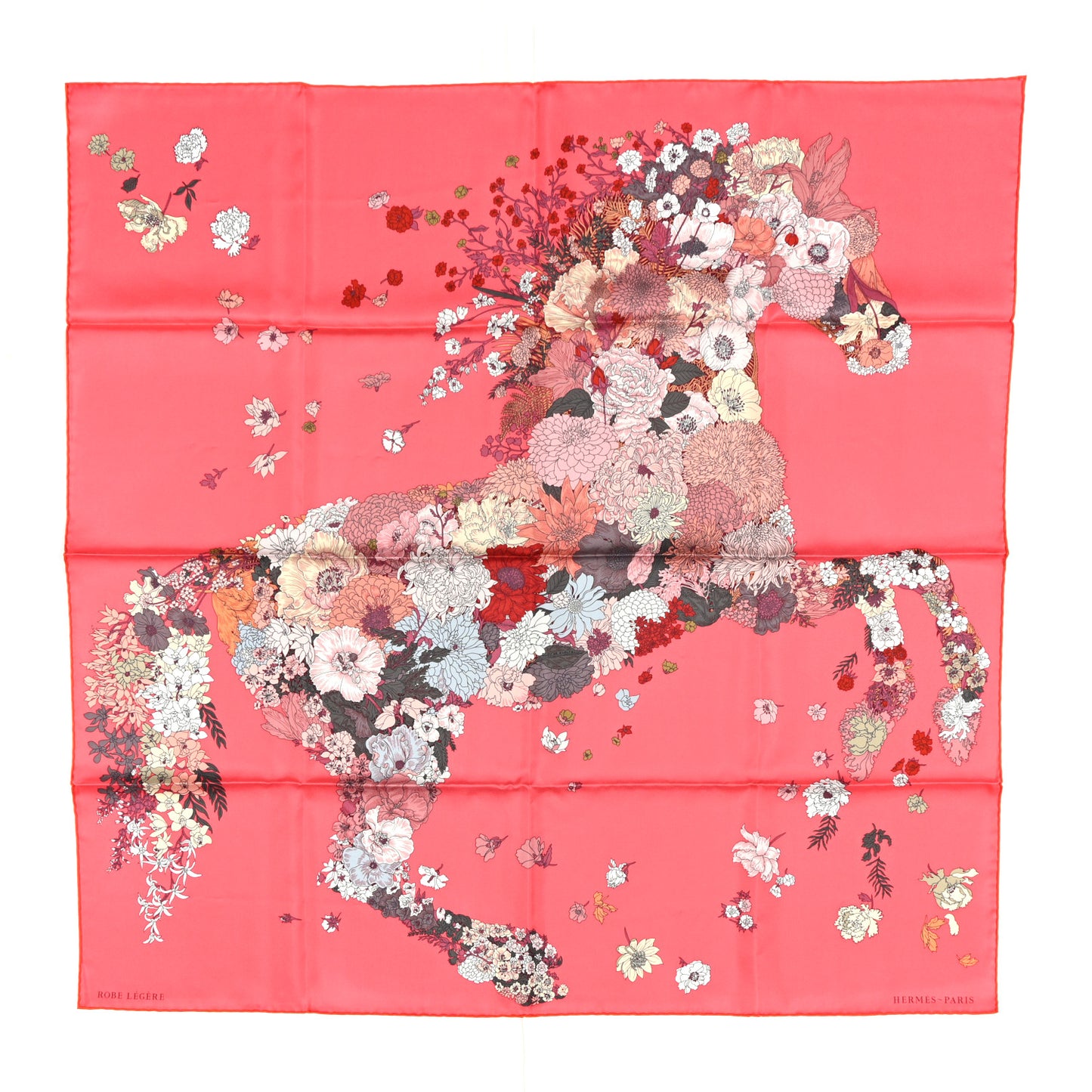 Silk Robe Legere Scarf 90 Rose Lipstick Vieux Rose