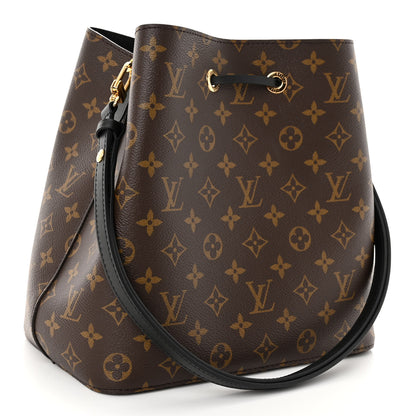 Louis Vuitton Monogram Neonoe MM Black 3 of 9