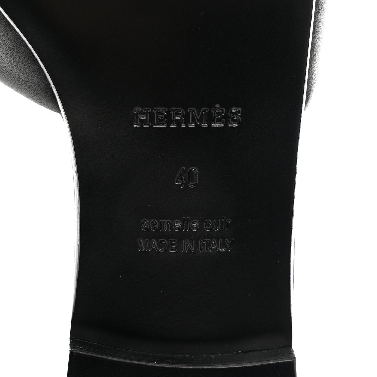 Calfskin Dune Sandals 40 Black
