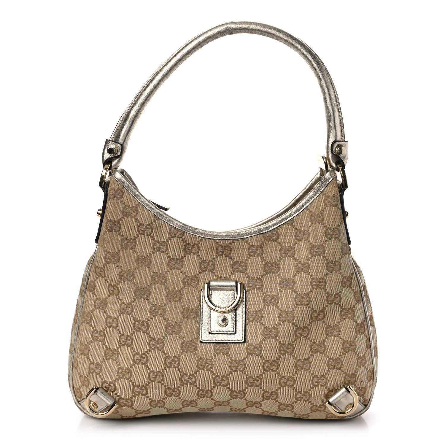 Gucci Monogram Medium Abbey D Ring Hobo Gold 1 of 10