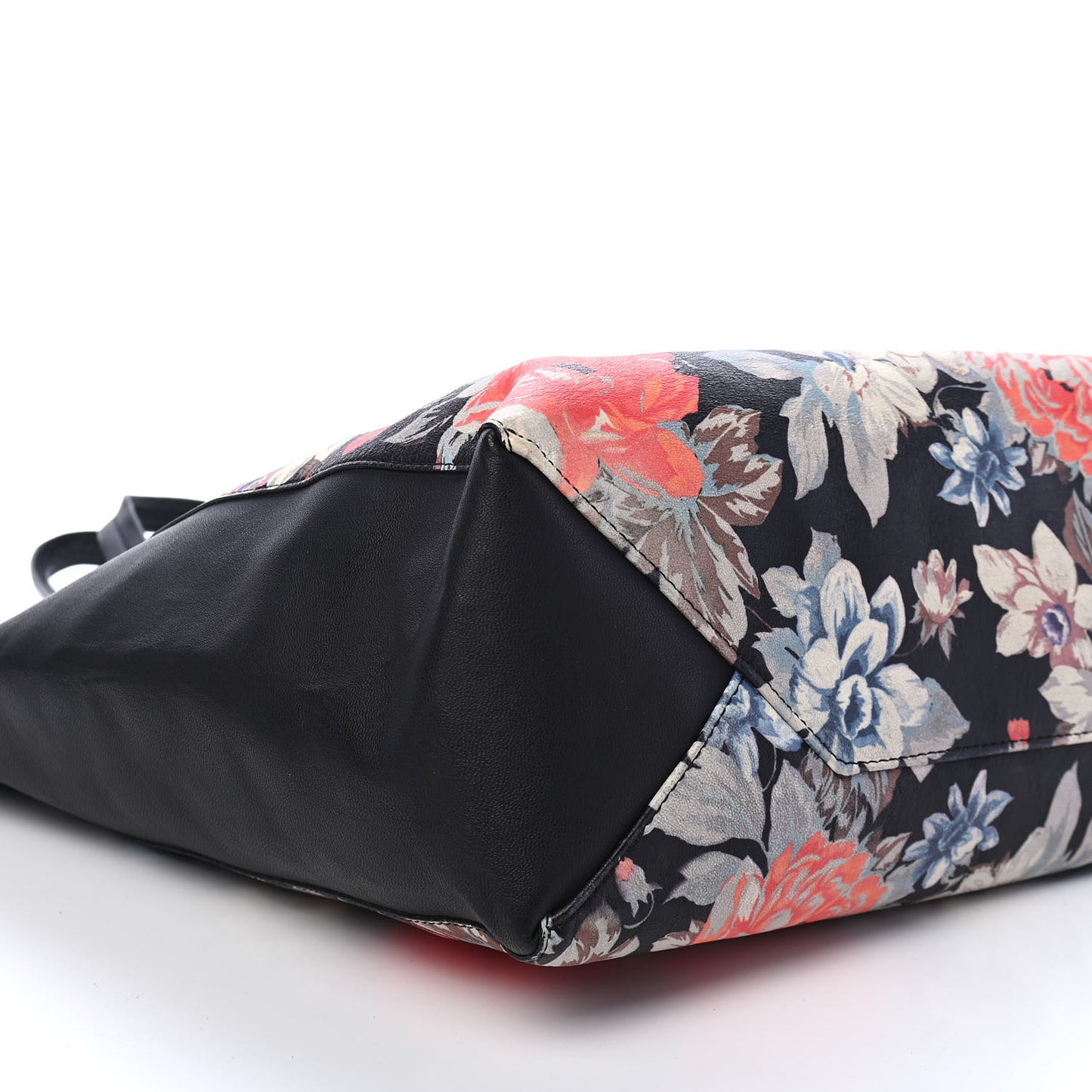 Lambskin Floral Printed Vertical Cabas Potiron