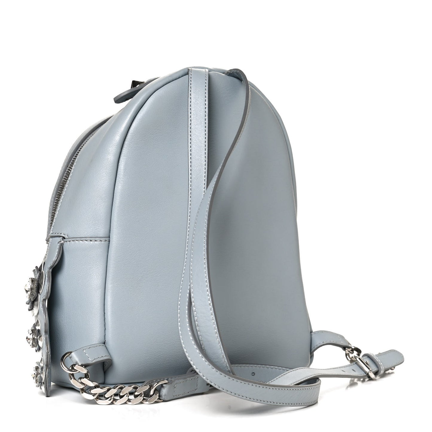 Vitello Dolce Crystal Flowerland Croc Tail Mini Backpack Grey