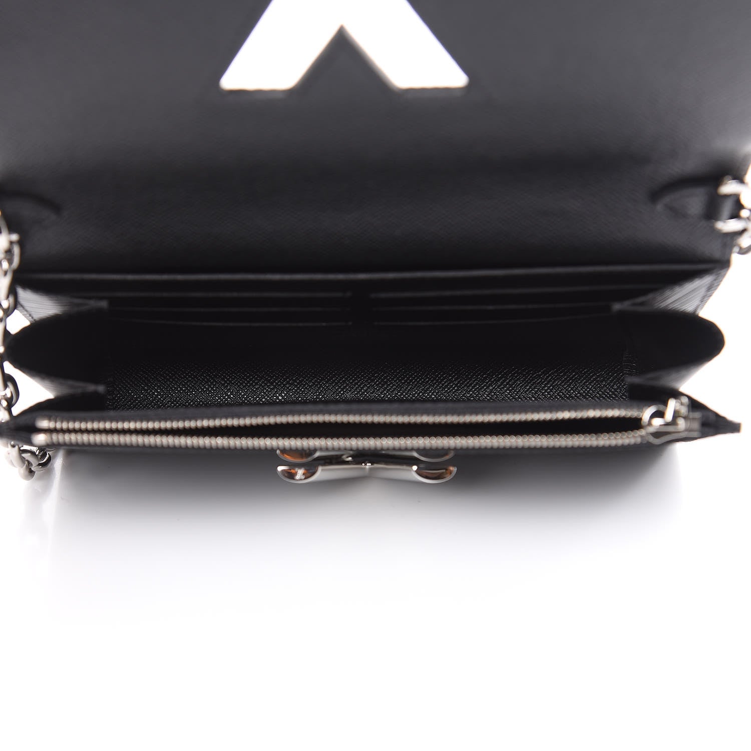 Louis Vuitton Epi Twist Chain Wallet Black 5 of 7