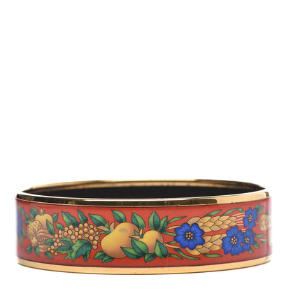Hermes Enamel Printed Wide Bracelet 70 1 of 8
