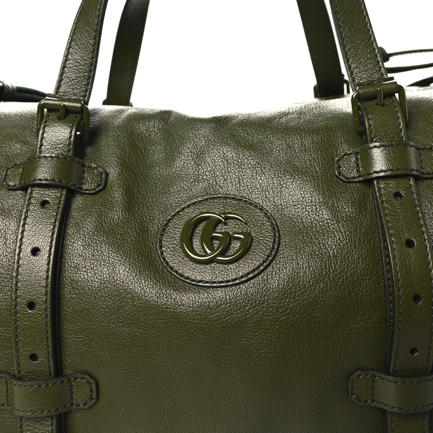 Piuma Lux Energy Monochrome Double G Duffle Bag Military Wood