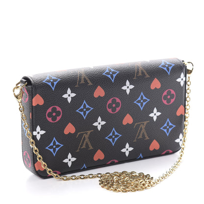 Louis Vuitton Game On Felicie Chain Wallet Black 3 of 10