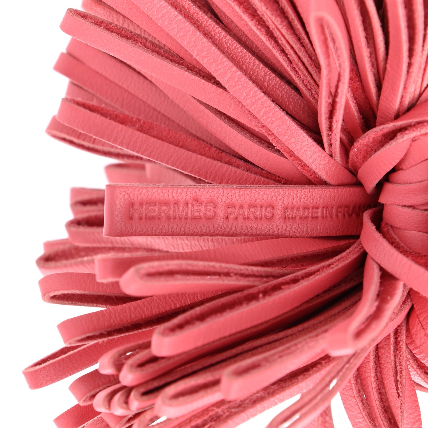 Lambskin Carmen Tassel Key Holder Rose Azalee