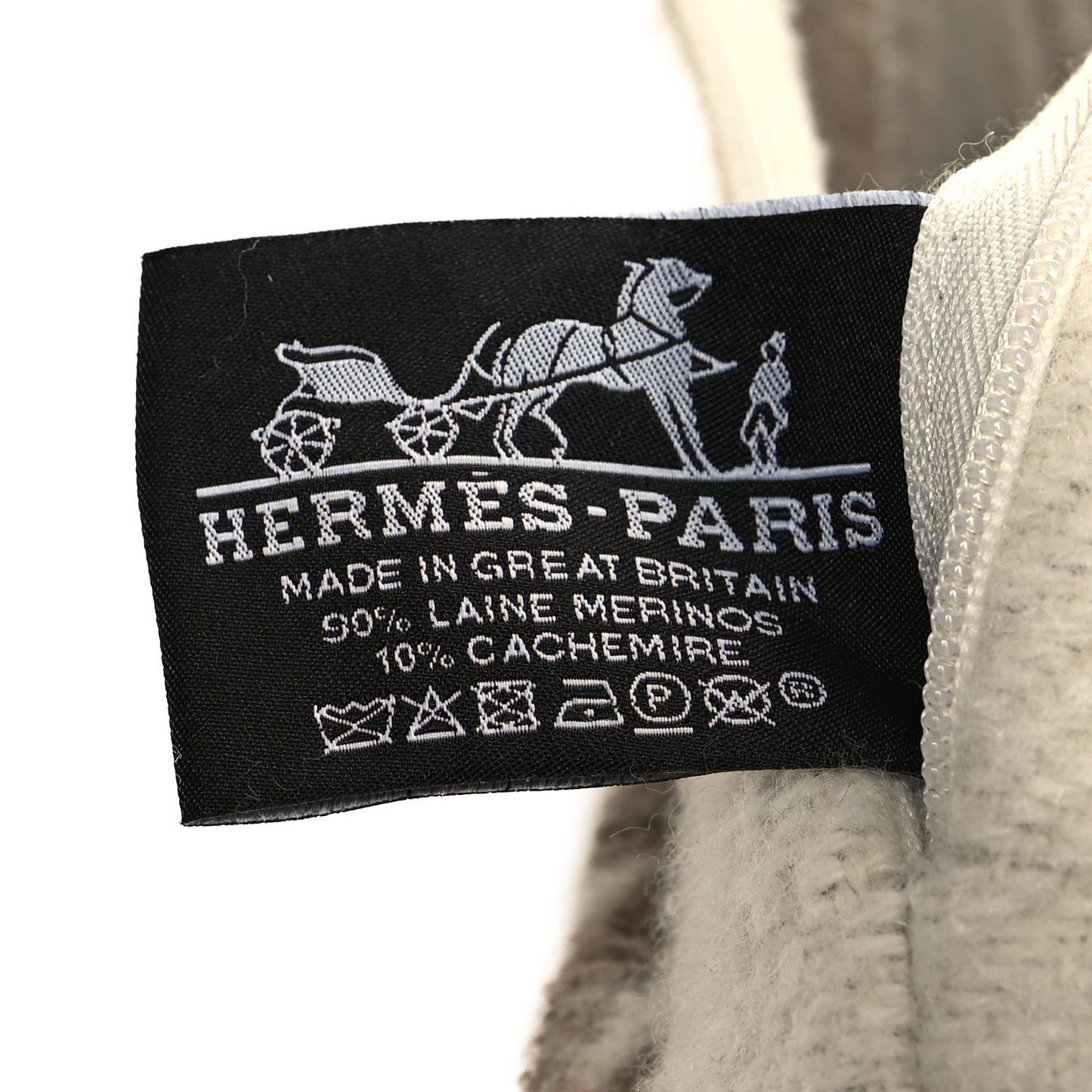 Wool Cashmere H Riviera Pillow Seigle