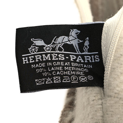 Hermes Wool Cashmere H Riviera Pillow Seigle 3 of 3