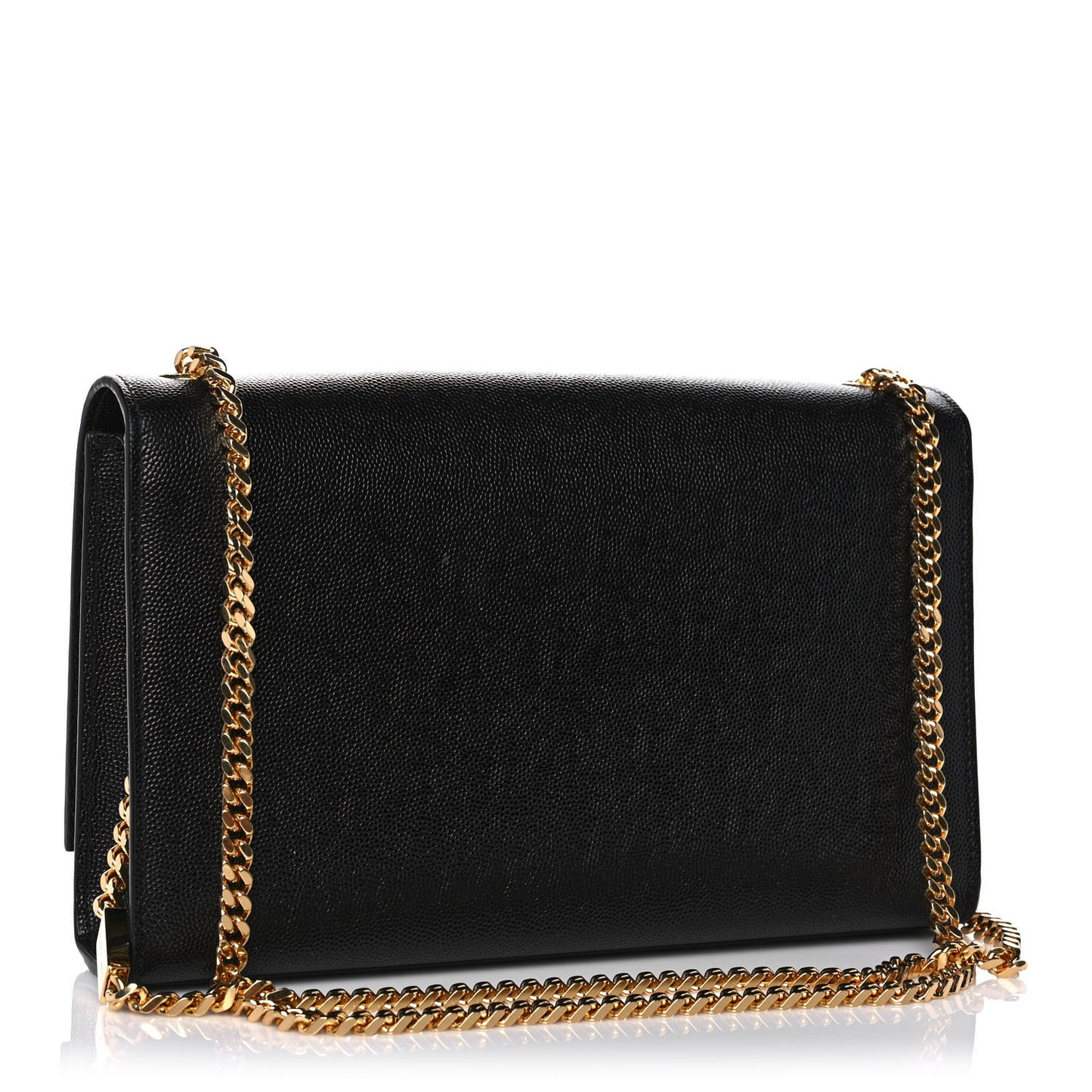 Grain De Poudre Medium Classic Monogram Kate Satchel Black