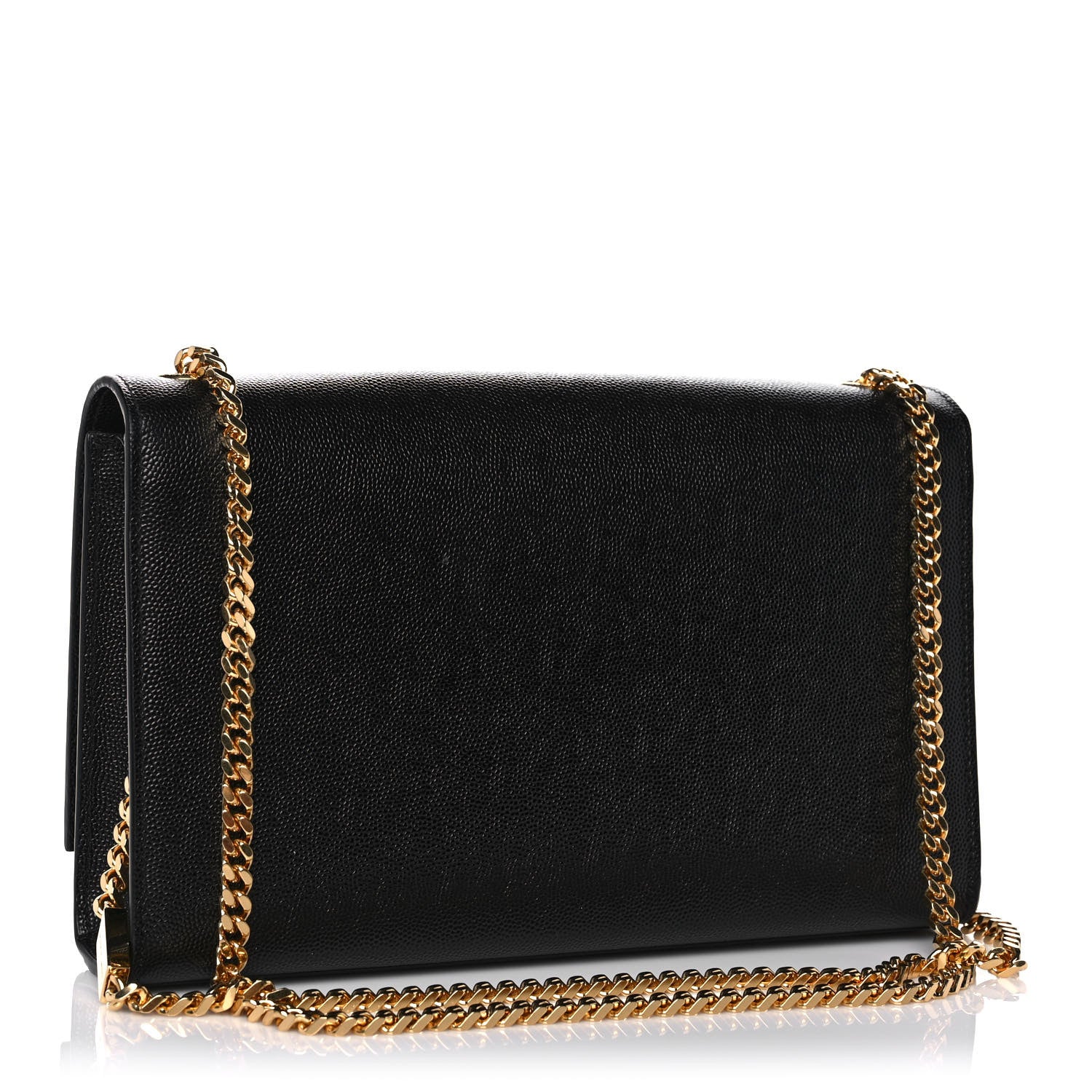 Saint Laurent Grain De Poudre Medium Classic Monogram Kate Satchel Black 3 of 11