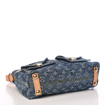 Louis Vuitton Monogram Denim Baggy PM Blue 4 of 10