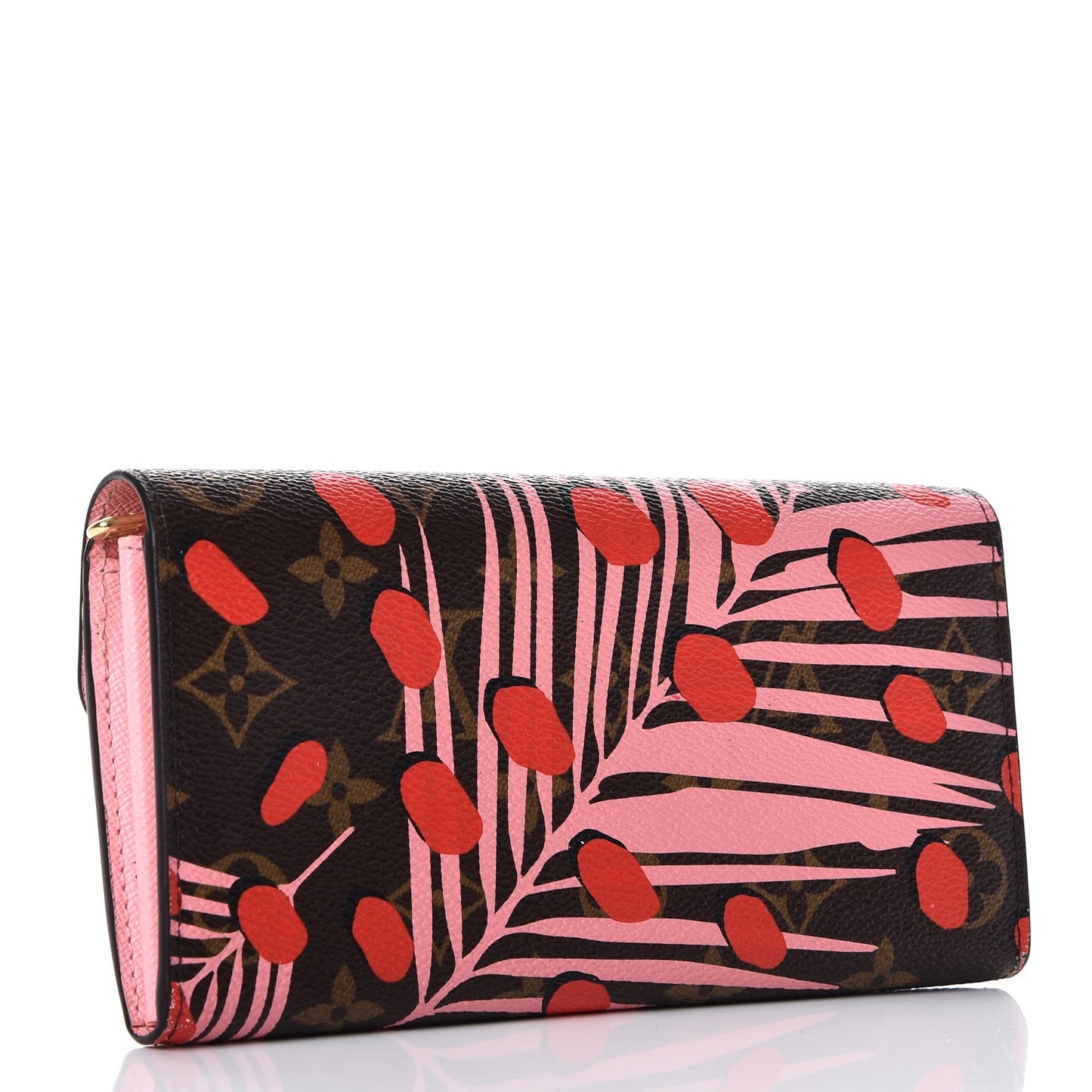 Monogram Jungle Dots Sarah Wallet Sugar Pink Poppy