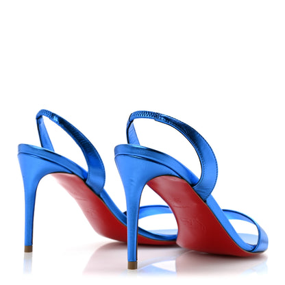 Christian Louboutin Kid Laminato O Marylin 85 Slingback Sandal Heels 36.5 Alize 5 of 8