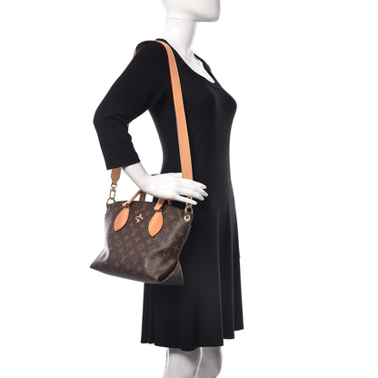 Louis Vuitton Monogram Flower Zipped Tote PM Beige 2 of 9