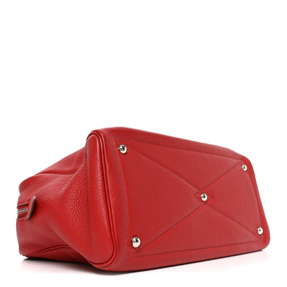 Hermes Taurillon Clemence Victoria II 35 Rouge Garance 4 of 10