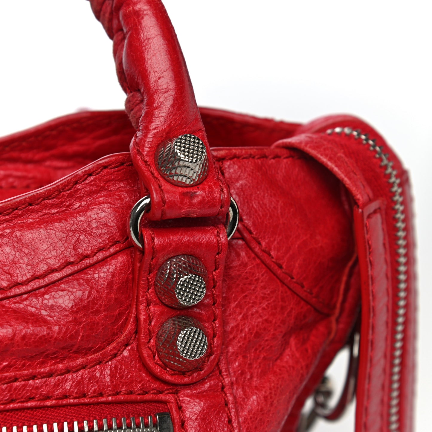 Agneau Giant 12 Silver Hardware Mini City Rouge Cardinal