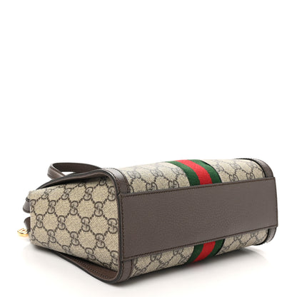 Gucci GG Supreme Monogram Small Ophidia Tote Bag Brown 4 of 10