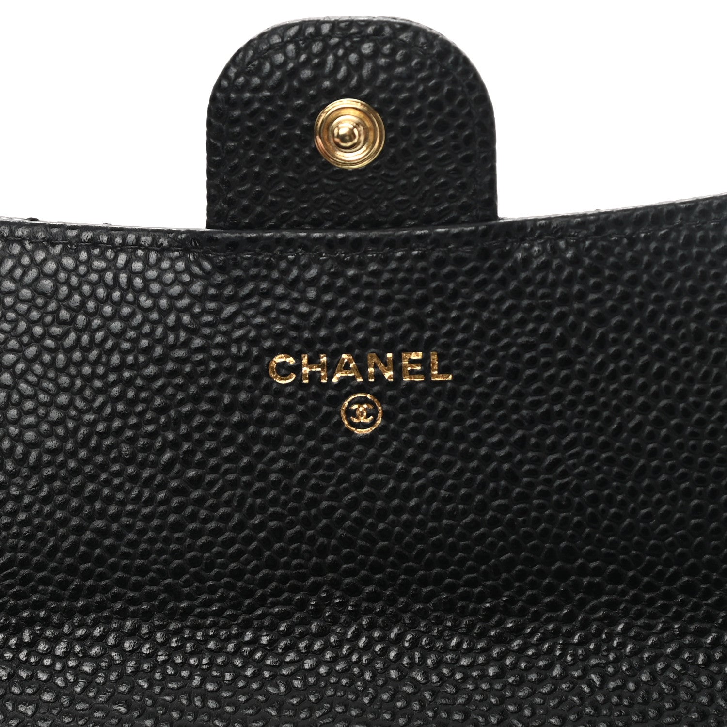 Chanel Caviar Quilted Large Gusset Flap Wallet Black 6 of 11
